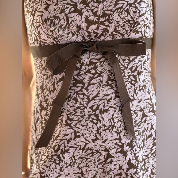 BCBG Max Azria Strapless Brown Floral Dress - Picture 4 of 5